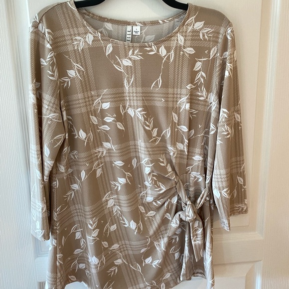 Elle Waist Side Tie Top, Size L - Picture 1 of 5